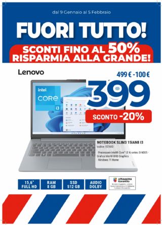 NOTEBOOK LENOVO SLIM 3 15IAN8I3